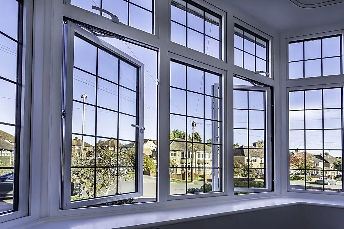 Black aluminum windows