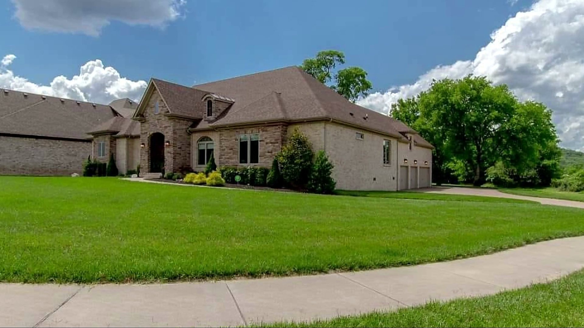 Brick traditional home we built